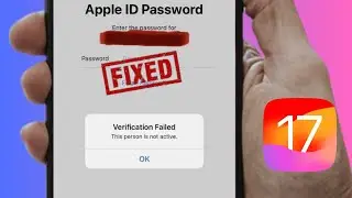 How to fix verification failed this apple id is not active