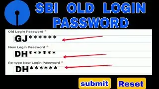 SBI Internet banking old password problem