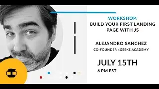 FREE WORKSHOP: How to build your first landing page using JS