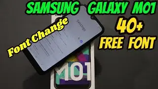 How to change Font Style in Samsung Galaxy M01 or any Samsung  devices | Change font in Samsung  M01