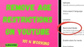 How To Remove Age Restriction On YouTube App | Age Restriction YouTube