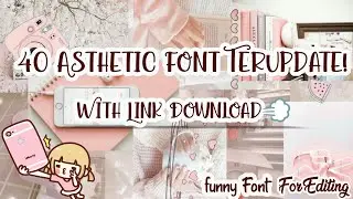 40 AESTHETIC FONTS KETCEH BADAI DI DAFONT|| BESERTA LINK DOWNLOAD|💨