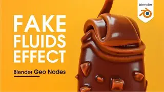 Blender3D 3.1 - Fake Fluid Effect using Geometry nodes
