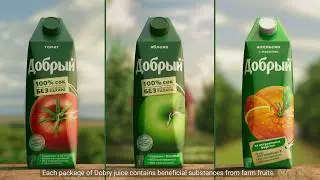 Dobry Juice. Goodness straight from the farm 25'