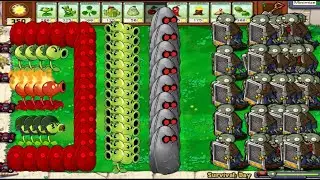 Team Pea Plants Vs Tallnut Vs 999 Zombies #pvz #pvzmod #pvzhack