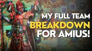 AMIUS TEAM DETAILS, STATS, and MASTERIES #raidshadowlegends #cursedcity #cityofsintranos