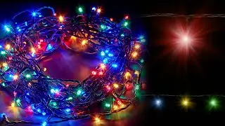 Fairy Multi Color LED light with Timer  -Green Cable
