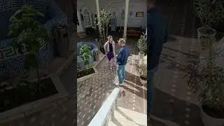 дворик гостевого дома в Самарканде.
