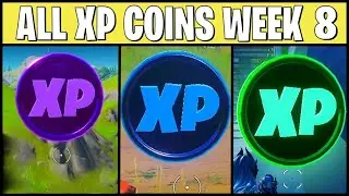 All XP Coins Locations WEEK 8 In Fortnite Season 3 (Purple - Blue - Green)
