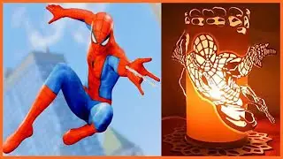 Aprenda fazer uma luminária de pvc Homem Aranha Spider Man