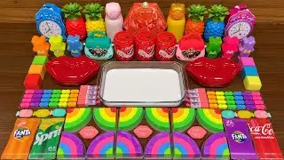 COLORFUL SLIME ! Mixing random into GLOSSY slime!Relaxing Satisfying Slime Video 