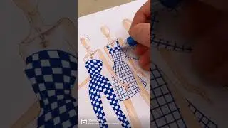 Using one simple blue pen