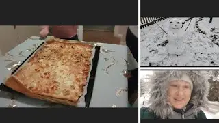 Наш день # 769 Наш уютный вечер. Выпал снег. Отменили школу.