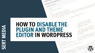 Disable Plugin and Theme Editor in WordPress - How To Disable Plugin and Theme Editor in WordPress