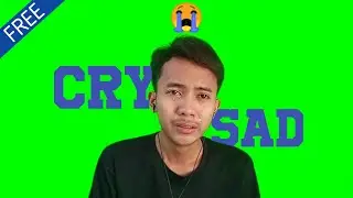 Cry Sad green screen Video (No Copyright/Free)