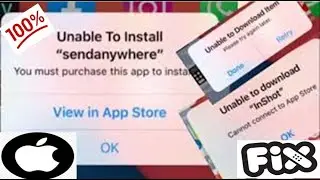 unable to install App you must purchase this app to install unable to download item please try again