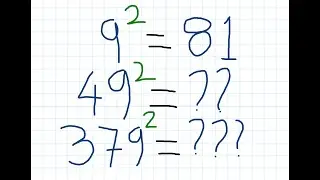 How to square any number ending with 9 in seconds - fast mental math trick - You have to watch