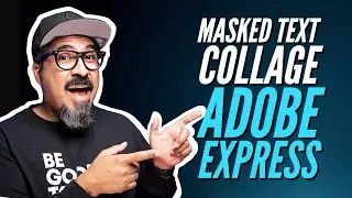 How To Create a Masked Text Collage with Adobe Express