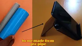 how to make mobile stand at home from pvc pipe / foldable smart phone holder.