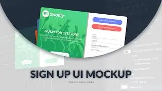 Sign Up UI - Free Mockup | Photoshop | Timelapse