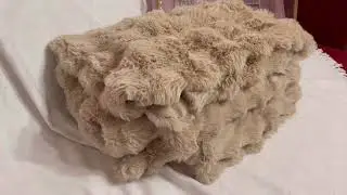 Хутряний плед Кролик 200х230 - колір Бежевий