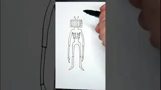 How to draw a SCP TV Head is a Siren Head shorts