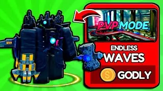 I PLAYED New PvP Mode For GODLYS! (Skibidi Tower Defense)