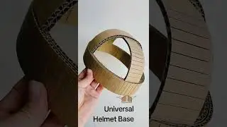 Helmet base from cardboard allows you to build a headpiece of any complexity or size. #diyhelmet