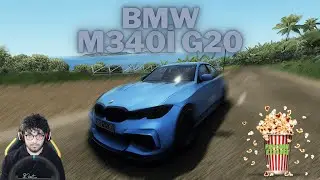 BMW M340i G20 Popcorn Exhaust - Union İsland - Traffic mod ! | Assetto Corsa | G29 Gameplay