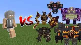 Perun(Salmon's Genesis) Vs L_Ender Cataclysm Bosses - Minecraft Mob Battle