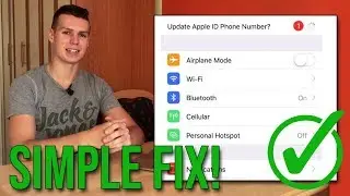 HOW TO FIX “Update Apple ID Phone Number“ MESSAGE IN SETTINGS IN iOS!