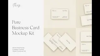 Download Pure Business Card Mockup Kit Stock Graphics