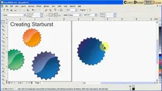 Creating starburst in CorelDraw