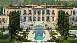 Ultimate Billionaire Mega Family Mansion | Sims 4 Speed Build & Full Tour | NO CC