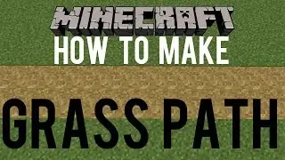 How To Make Grass Path Minecraft 1.9 - Snapshot 15w31a