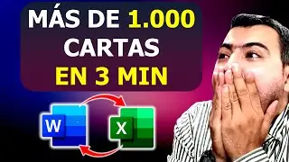 Como Hacer una Combinacion de Correspondencia entre Word y Excel // Varias Cartas con Datos de Excel