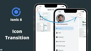 How to implement Side Menu Hamburger Icon Animation | Ionic | HTML, CSS