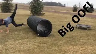 Attempting To Jump Over A Tube From 8 Feet!!