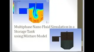 Multiphase Nano Fluid simulation in a storage tank using Mixture Model in Ansys Fluent
