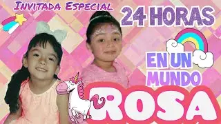 24 HORAS EN UN MUNDO ROSA 😮🌸