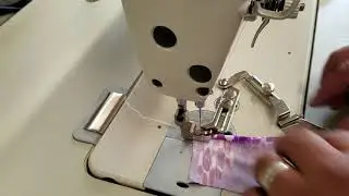 Juki DDL-8700 hemmer attachment lesson