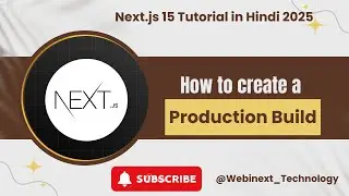 #41 | How to create Production Build in Next.js | Next.js Tutorial in Hindi 2025 | Next.js Tutorial