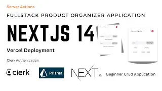 Fullstack Nextjs14 Crud Website | Pstgrsql prisma clerk server actions vercel deployment | Organizer