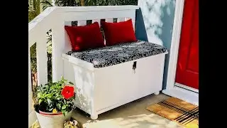 DIY a Porch Packages Lock Box Bench