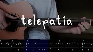 telepatía - GUITAR TUTORIAL (LESSON) - Kali Uchis / Fingerstyle Guitar Cover