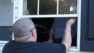 HE LOCKED US OUT OF THE HOUSE!