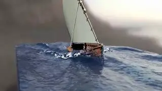 Realflow 2015 Hybrido boat animation