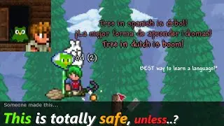 Using Terraria to learn a new language ─ With a Resource Pack that adds Duolingo!?