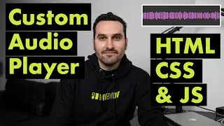 Custom Audio Player with HTML CSS & JS