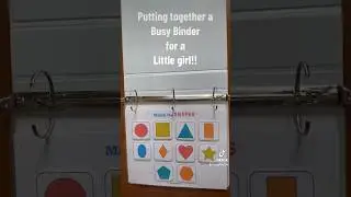 Busy Binder, Toddler Learning binder, Toddler busy book, Preschool activity binder, Prek